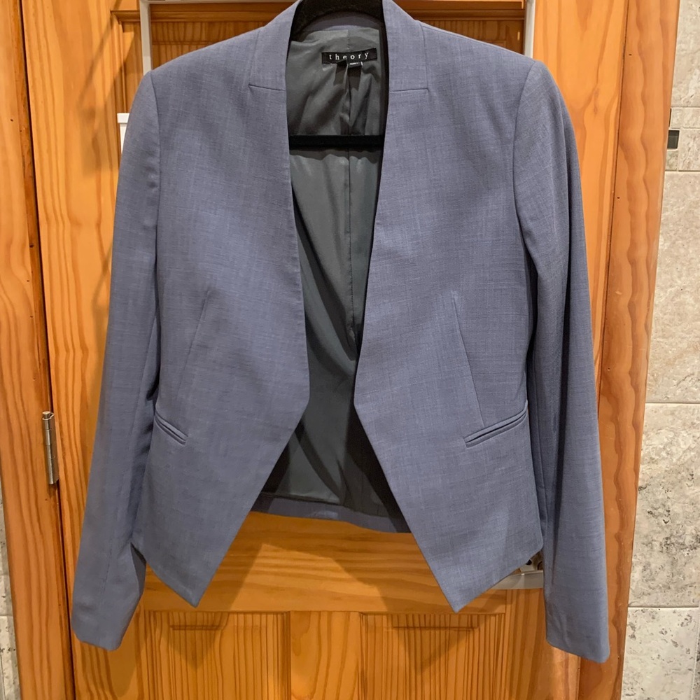 Theory Women's Slate Blue Sport Coat